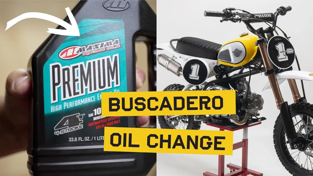 How to change the oil on the Buscadero BSX Mini Bike - Buscadero Motorcycles