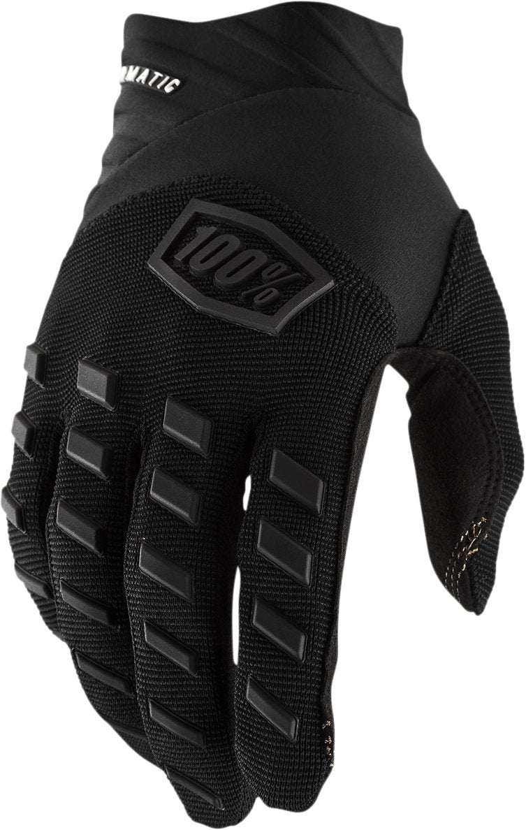 100% Airmatic Gloves - Black/Charcoal - Buscadero Motorcycles