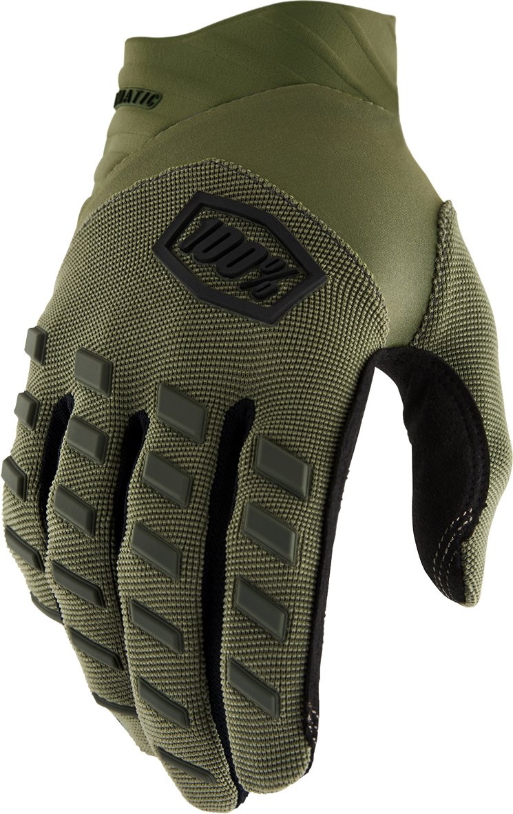 100% Airmatic Gloves - Green - Buscadero Motorcycles