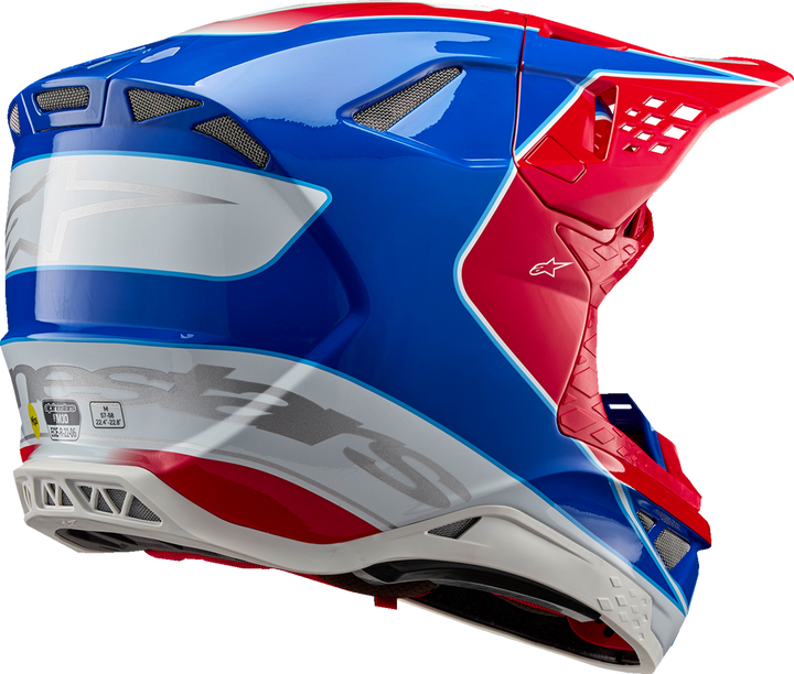 ALPINESTARS Supertech M10 Helmet - Aeon - MIPS - Gloss Bright Red/Blue