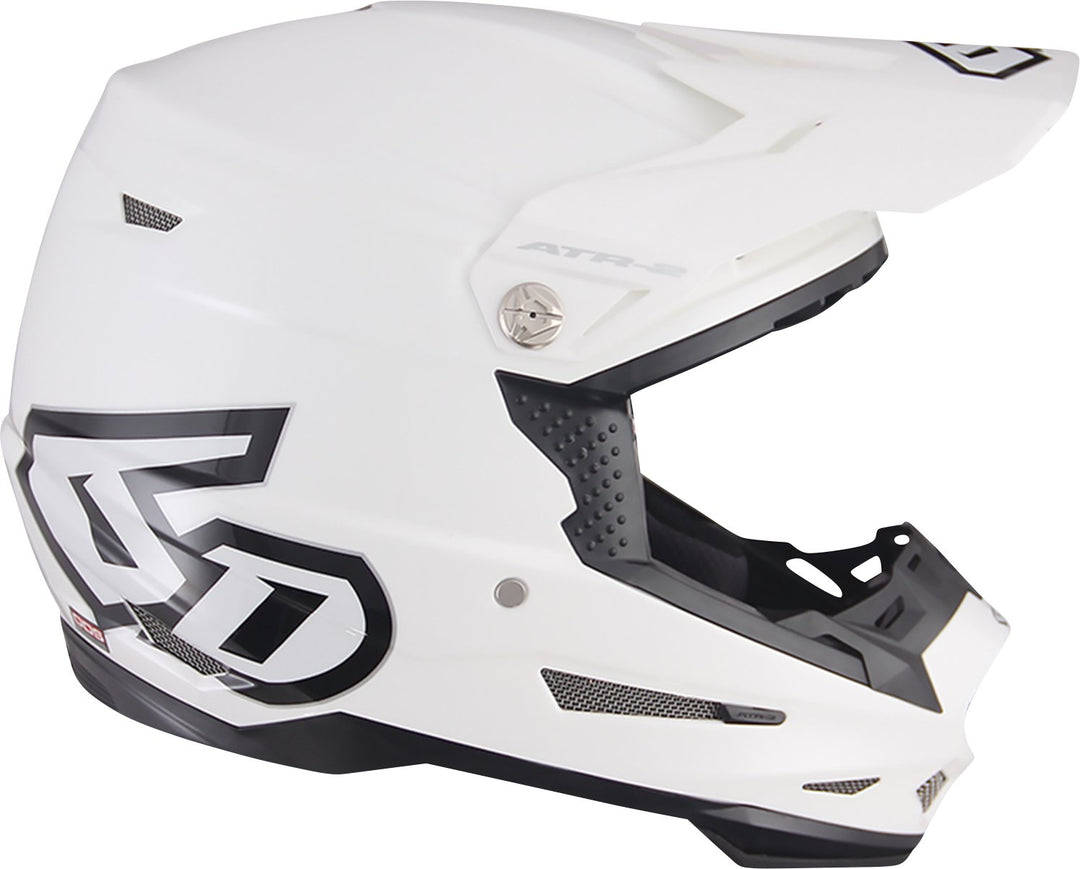 6D HELMETS ATR - 2 Helmet - Gloss White - Buscadero Motorcycles