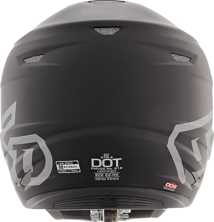 6D HELMETS ATR - 2 Helmet - Matte Black - Buscadero Motorcycles