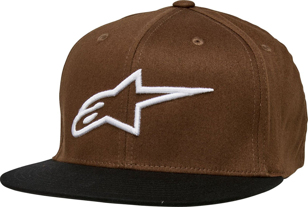 ALPINESTARS Ageless Flat Brim Hat - Brown/Black - Buscadero Motorcycles