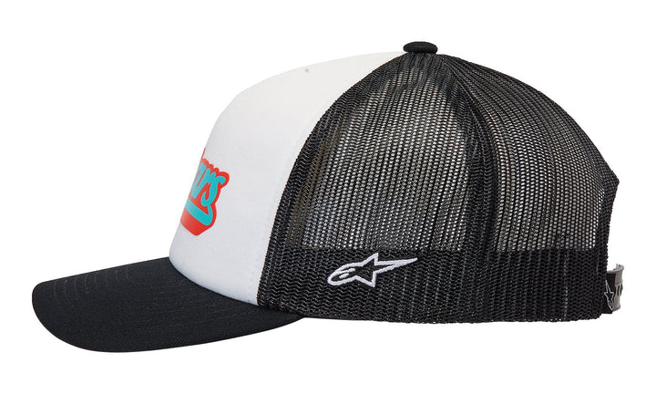 ALPINESTARS Delivery Trucker Hat - White/Black - Buscadero Motorcycles