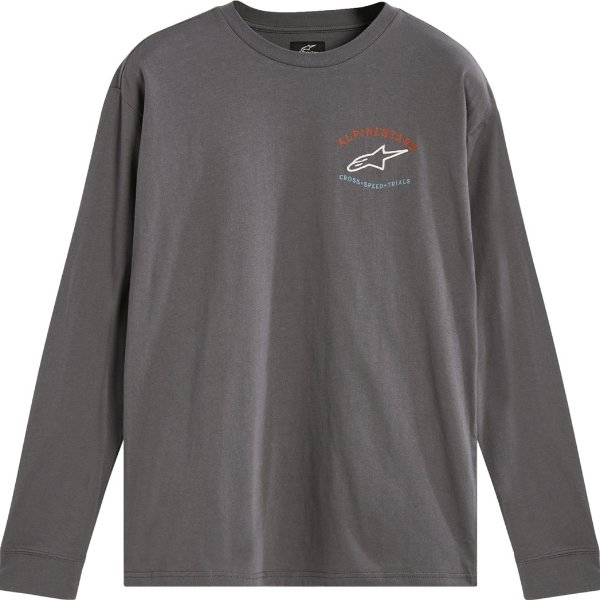 ALPINESTARS Full Face Long - Sleeve T-Shirt - Charcoal - Buscadero Motorcycles