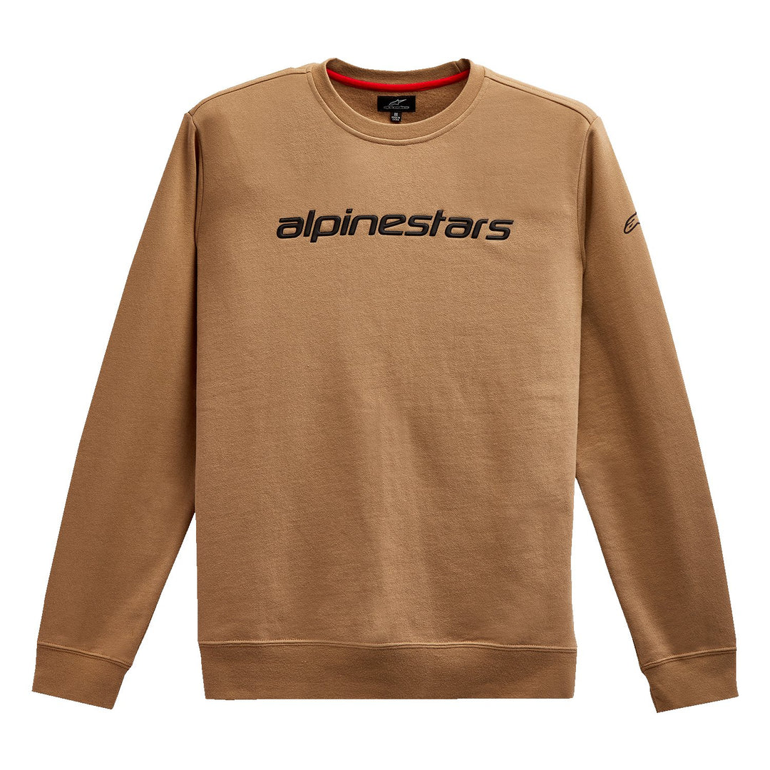 ALPINESTARS Linear Crew Fleece - Sand/Black - Buscadero Motorcycles