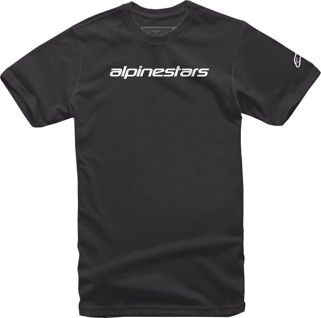 ALPINESTARS Linear Wordmark T-Shirt - Black/Gray - Buscadero Motorcycles