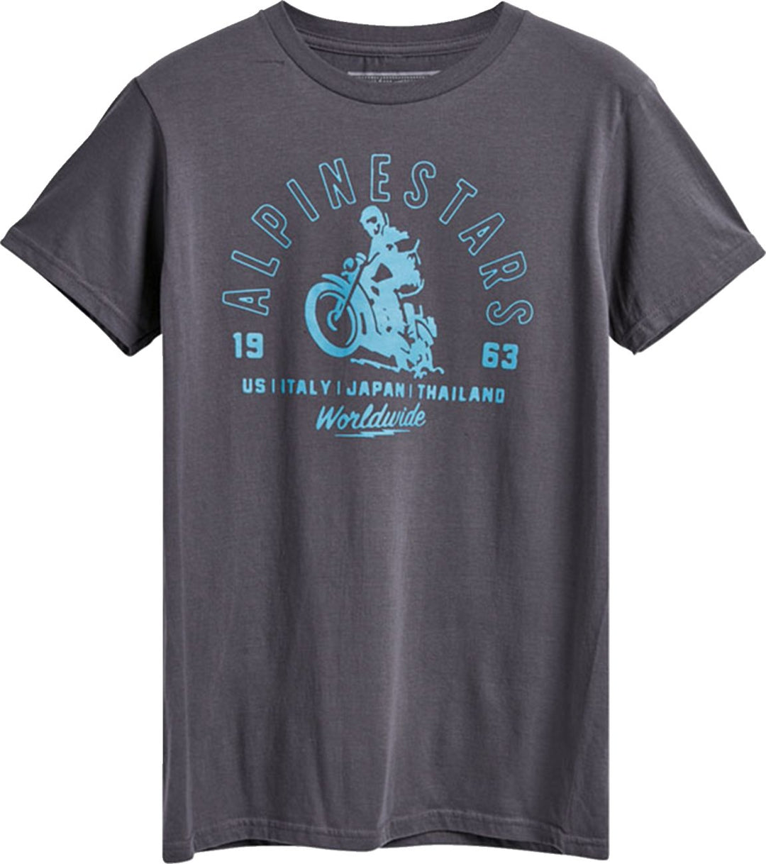 ALPINESTARS Los Sander T-Shirt - Charcoal - Buscadero Motorcycles