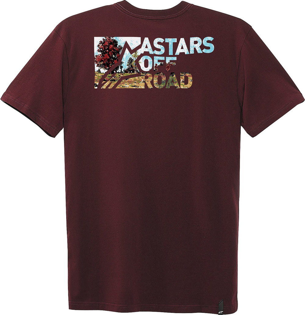 ALPINESTARS Painted T-Shirt - Maroon - Buscadero Motorcycles