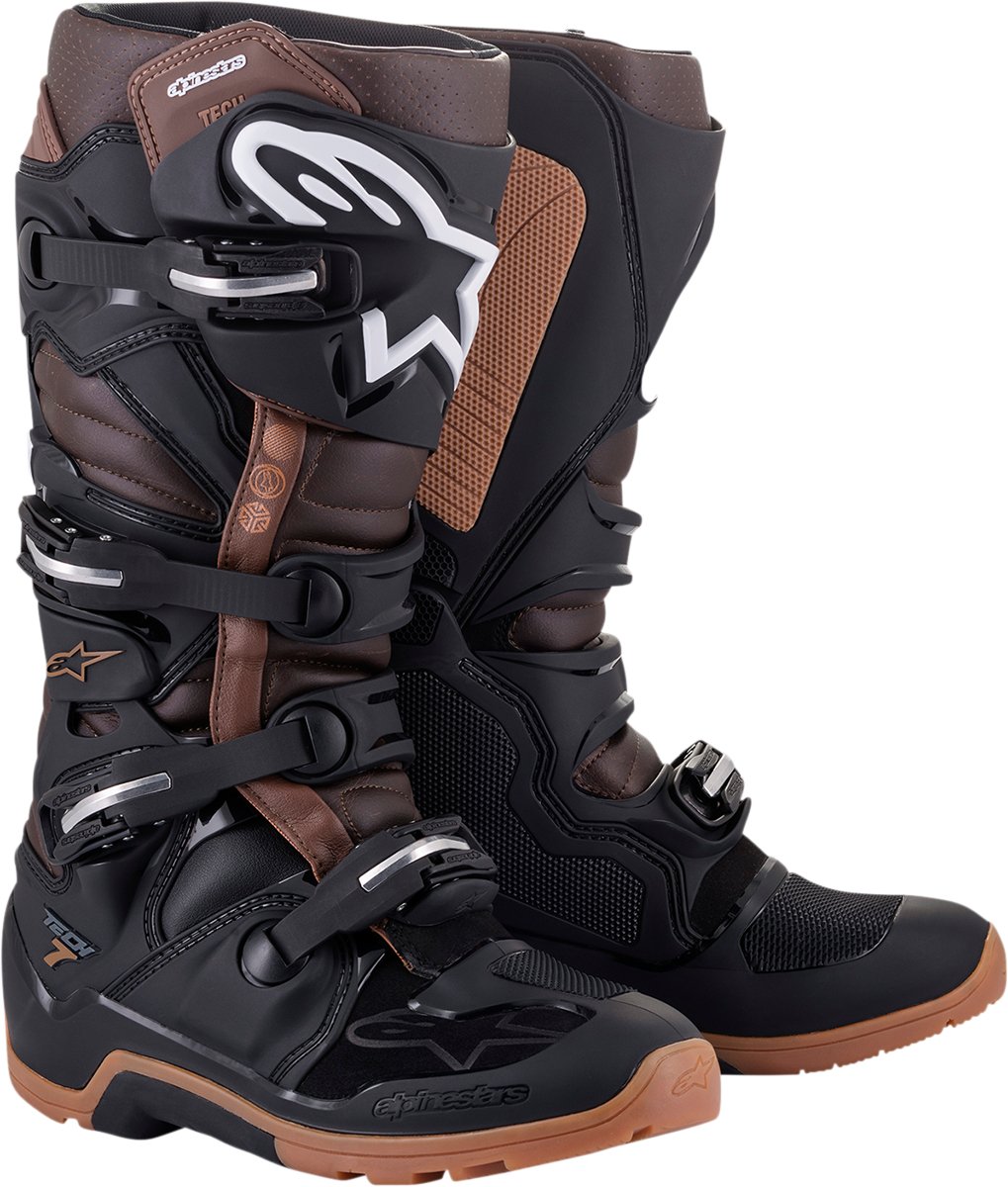 ALPINESTARS Tech 7 Enduro Boots - Black/Brown - Buscadero Motorcycles