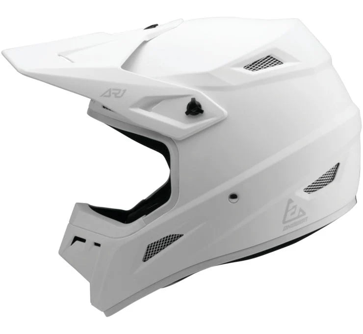 Answer AR1 Solid Helmet White - Buscadero Motorcycles