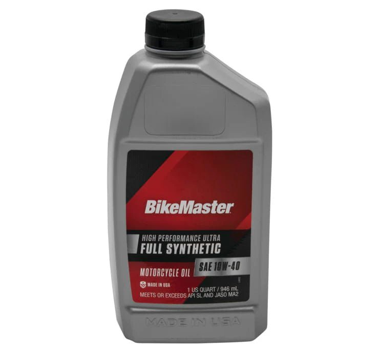 BikeMaster 10W40 Full Synthetic Oil - Quart (case of 12) - Buscadero Motorcycles