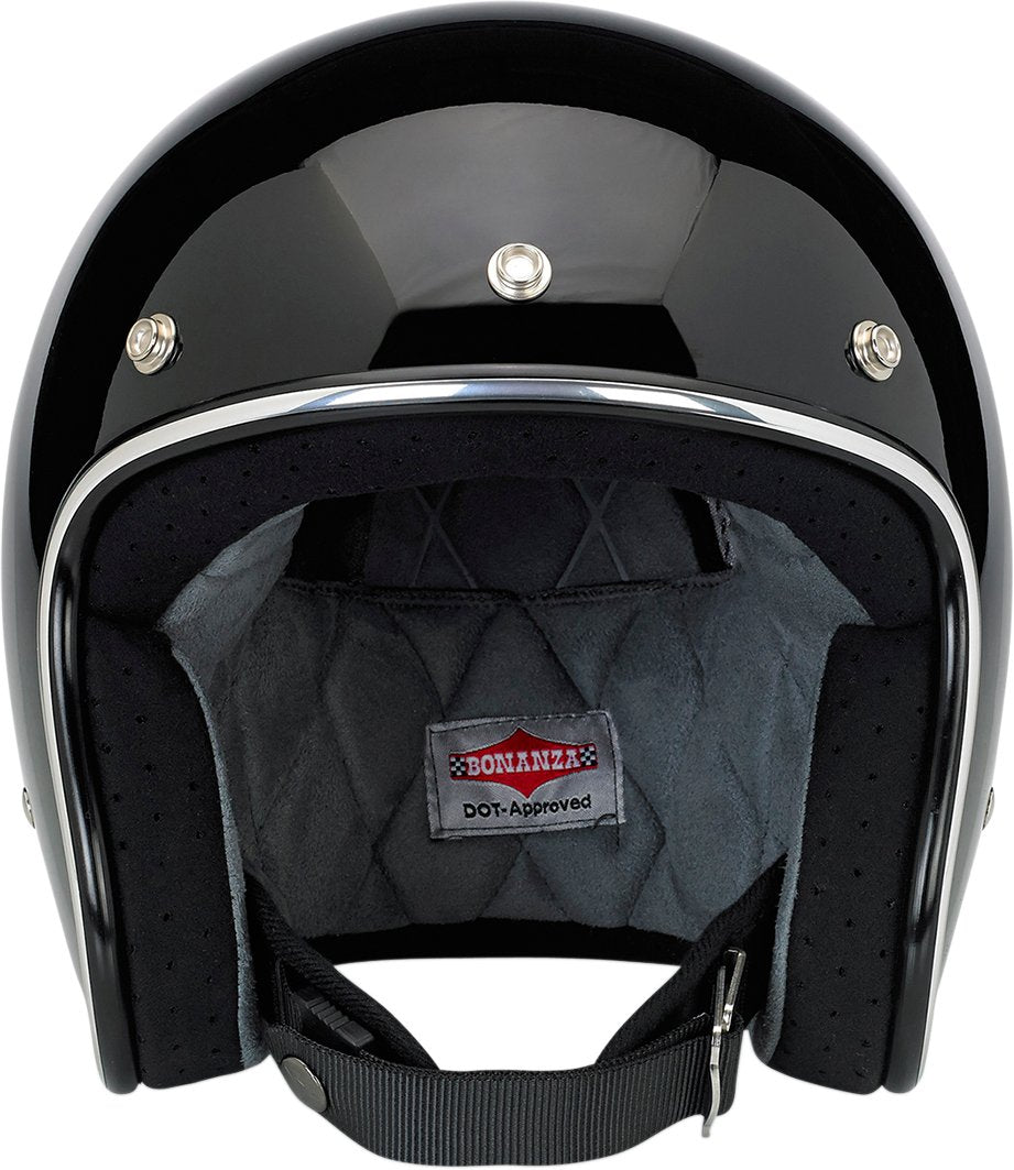 BILTWELL Bonanza Helmet - Gloss Black - Buscadero Motorcycles