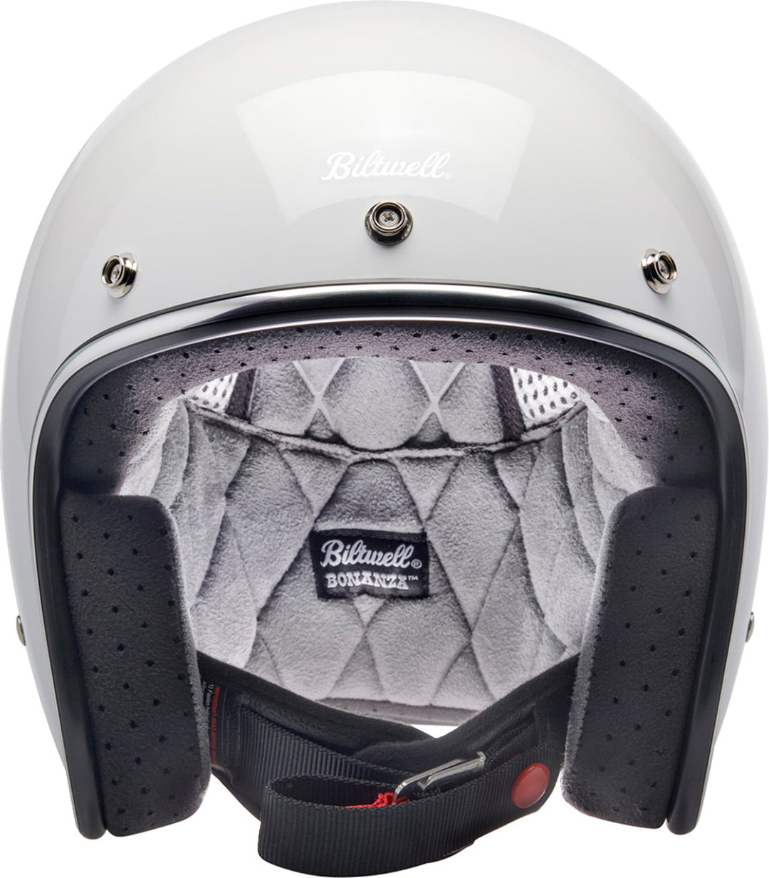 BILTWELL Bonanza Helmet - Gloss White - Buscadero Motorcycles