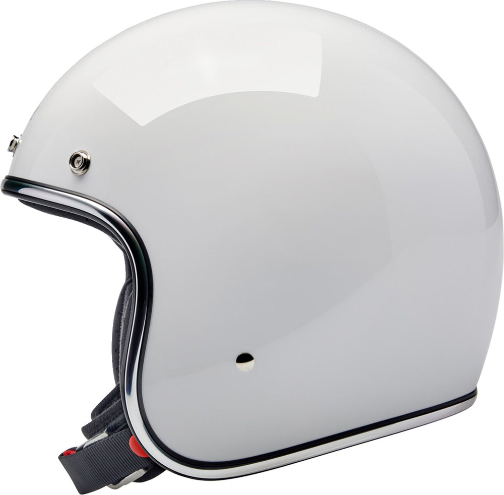 BILTWELL Bonanza Helmet - Gloss White - Buscadero Motorcycles