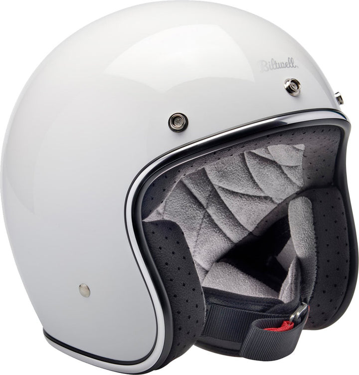 BILTWELL Bonanza Helmet - Gloss White - Buscadero Motorcycles