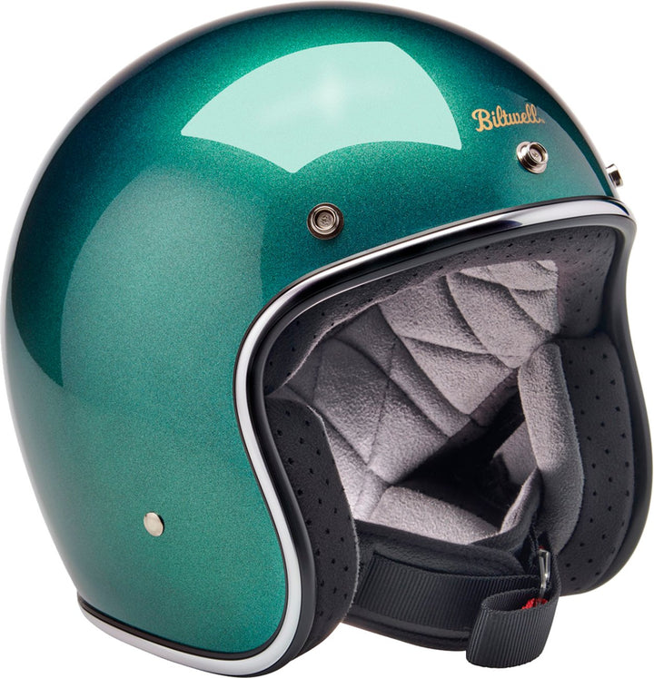 BILTWELL Bonanza Helmet - Metallic Catalina Green - Buscadero Motorcycles