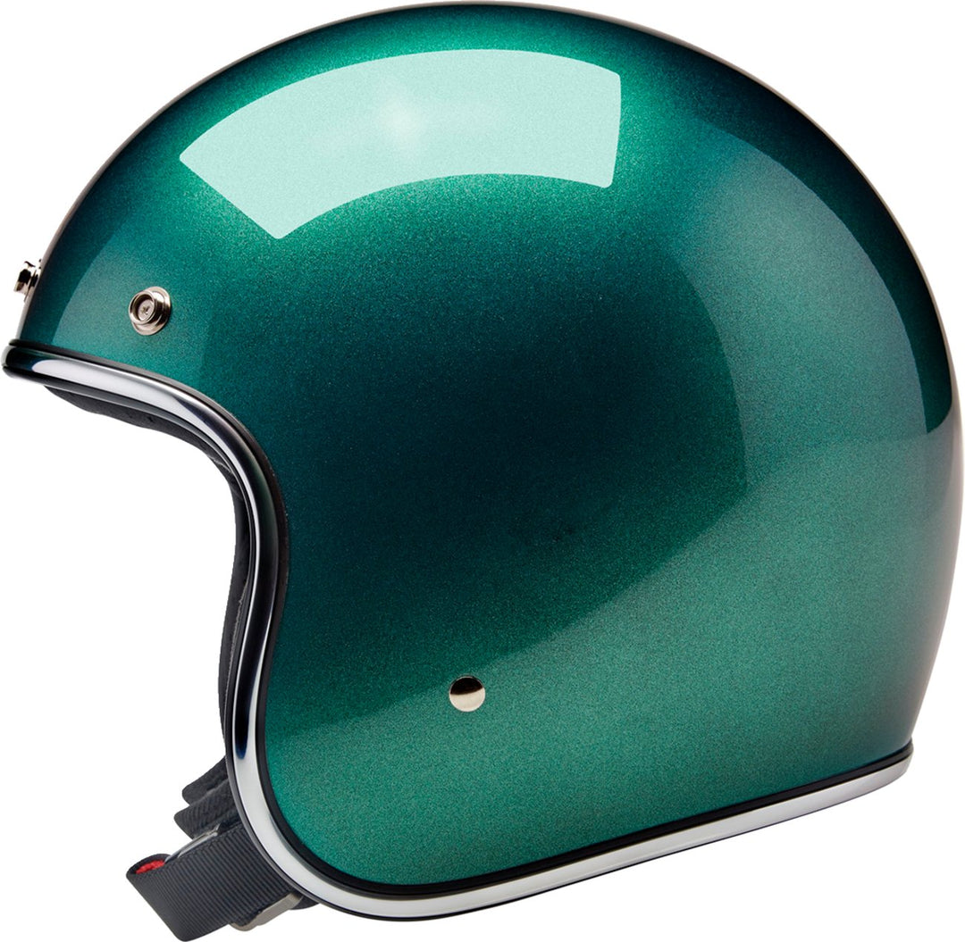 BILTWELL Bonanza Helmet - Metallic Catalina Green - Buscadero Motorcycles