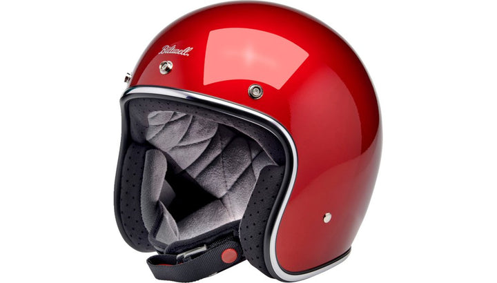 BILTWELL Bonanza Helmet - Metallic Cherry Red - Buscadero Motorcycles