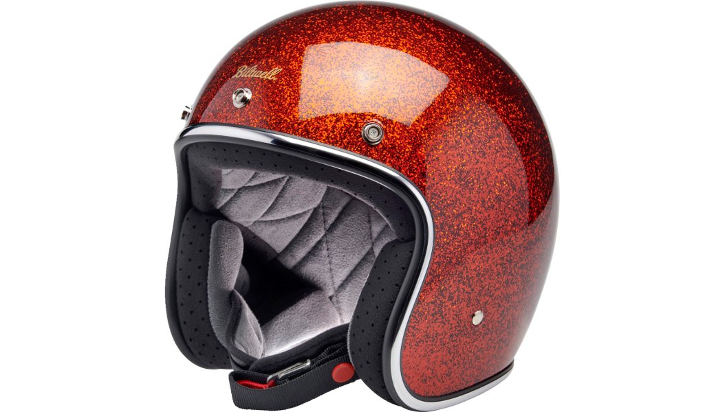 BILTWELL Bonanza Helmet - Rootbeer Megaflake - Buscadero Motorcycles