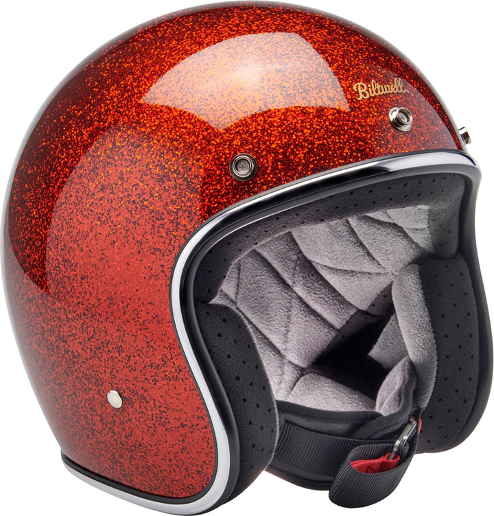 BILTWELL Bonanza Helmet - Rootbeer Megaflake - Small 1001 - 457 - 202 - Buscadero Motorcycles