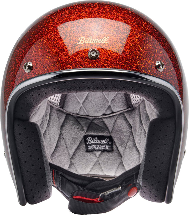 BILTWELL Bonanza Helmet - Rootbeer Megaflake - Small 1001 - 457 - 202 - Buscadero Motorcycles