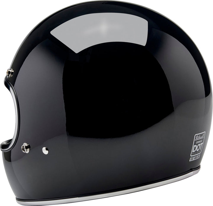 BILTWELL Gringo Helmet - Gloss Black - Buscadero Motorcycles