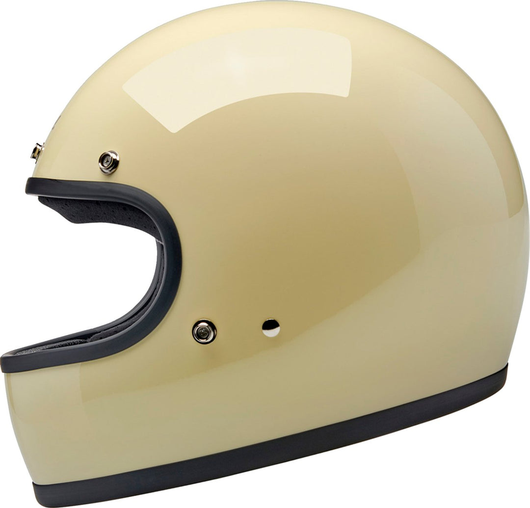 BILTWELL Gringo Helmet - Vintage White - Buscadero Motorcycles