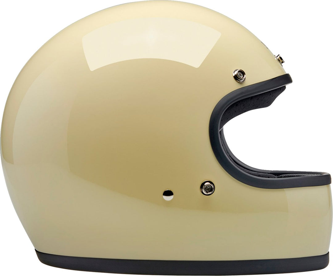 BILTWELL Gringo Helmet - Vintage White - Buscadero Motorcycles