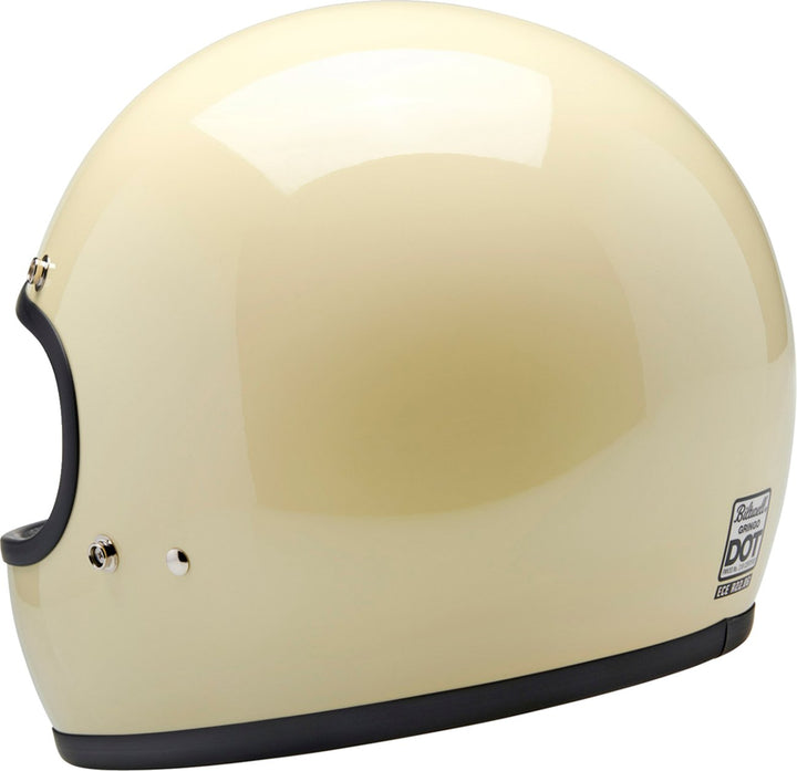 BILTWELL Gringo Helmet - Vintage White - Buscadero Motorcycles