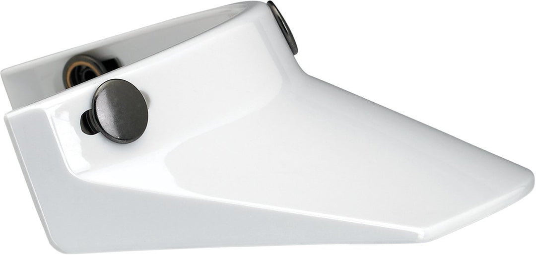 BILTWELL Moto 3 - Snap Visor - White - Buscadero Motorcycles