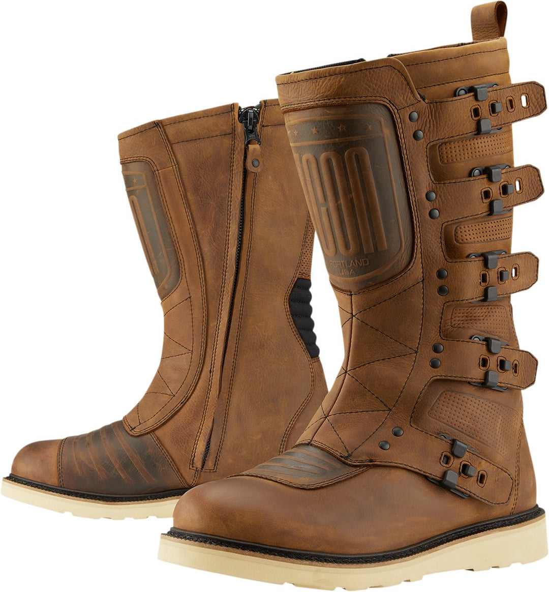 ICON Elsinore 2* CE Boots - Brown - Buscadero Motorcycles