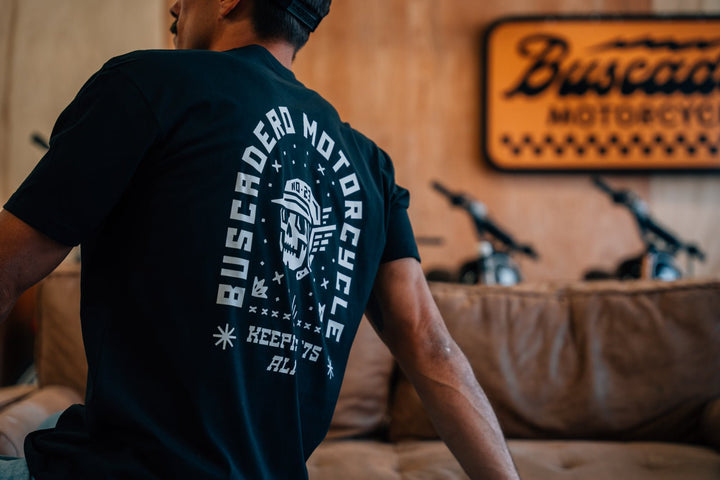 'Keeping '75 Alive' Short Sleeve T Shirt - Buscadero Motorcycles