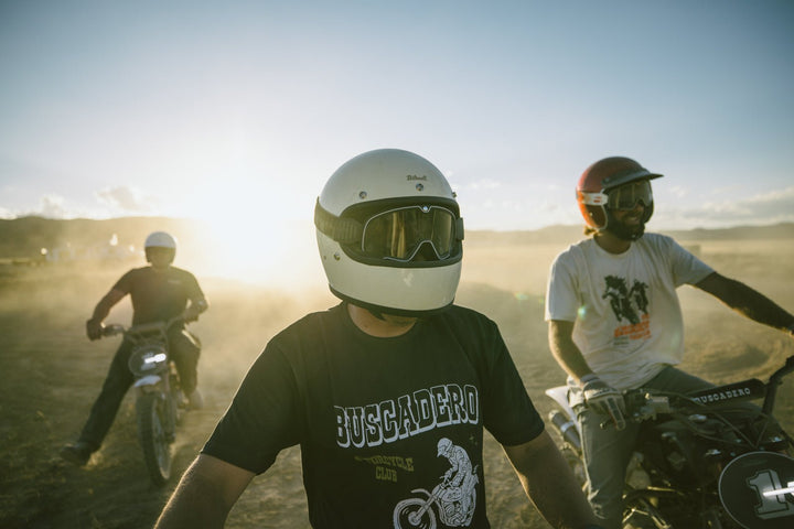 'Moto Club' Black Short Sleeve T shirt - Buscadero Motorcycles