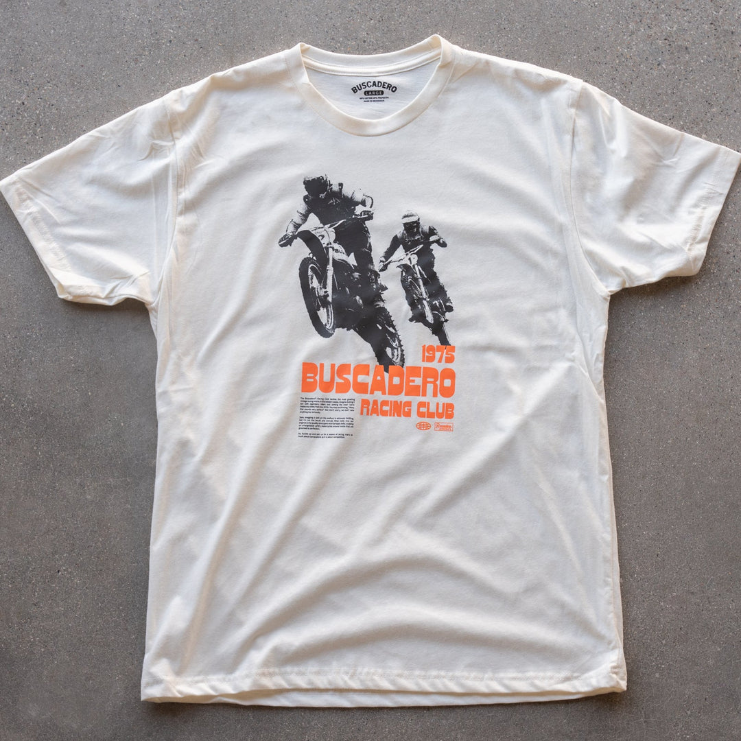 'Racing Club' Short Sleeve T shirt - Buscadero Motorcycles