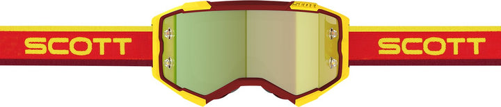 SCOTT Fury Goggle - Retro Red/Yellow - Yellow Works - Buscadero Motorcycles