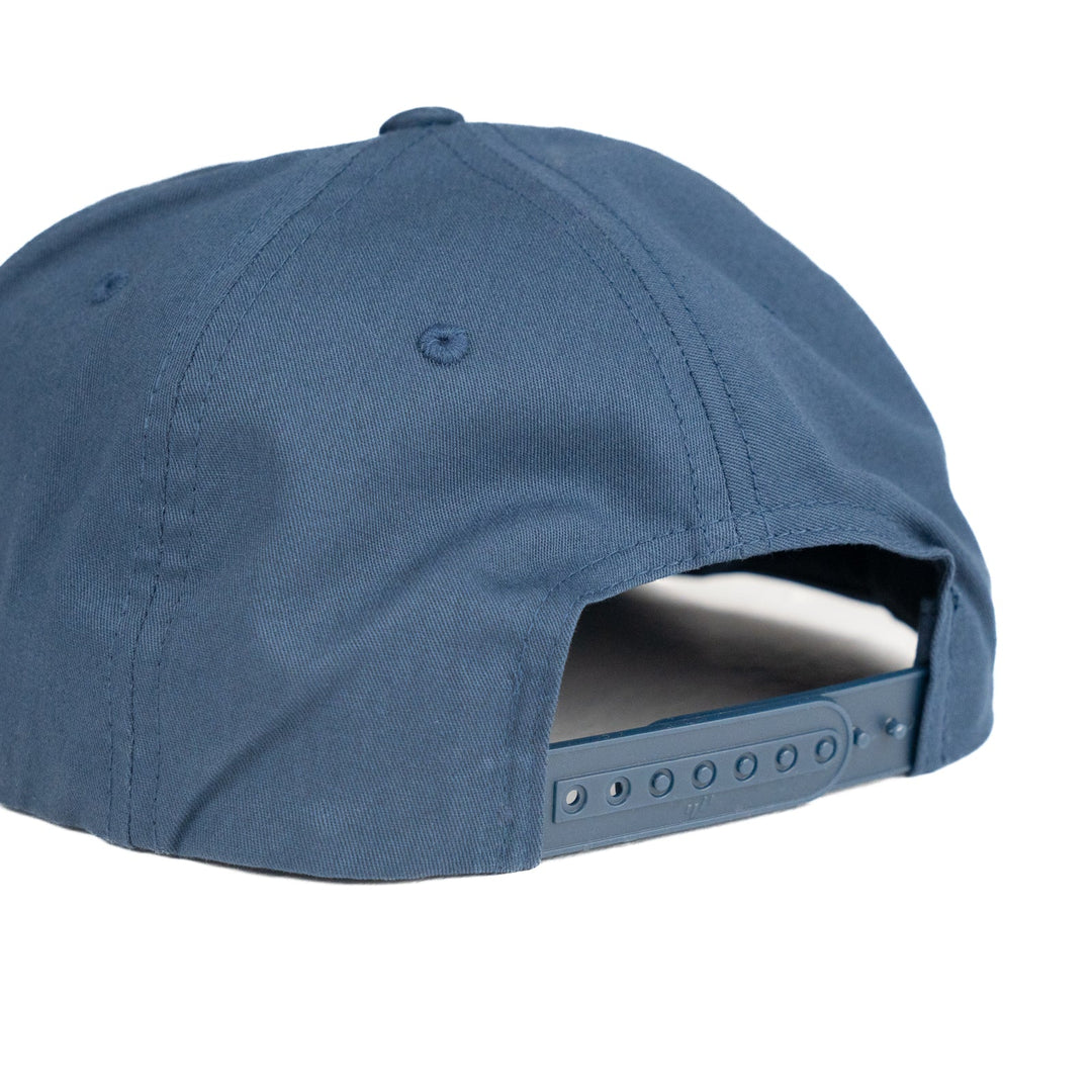 ‘Speedway’ Unstructured 5 panel Hat - Navy - Buscadero Motorcycles