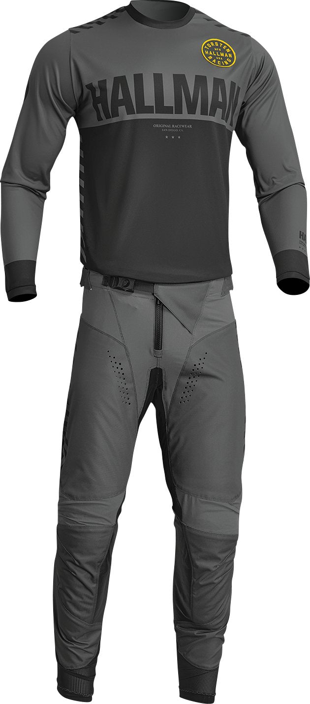 THOR Differ Slice Jersey - Charcoal/Black - Buscadero Motorcycles