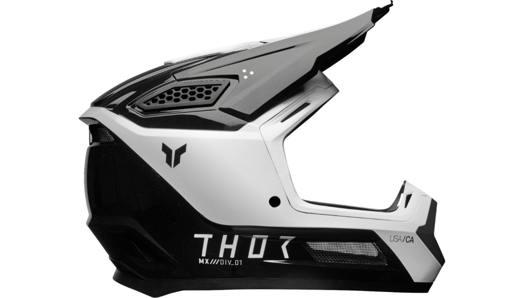 THOR Fleet Helmet - Storm - Black/White - Buscadero Motorcycles