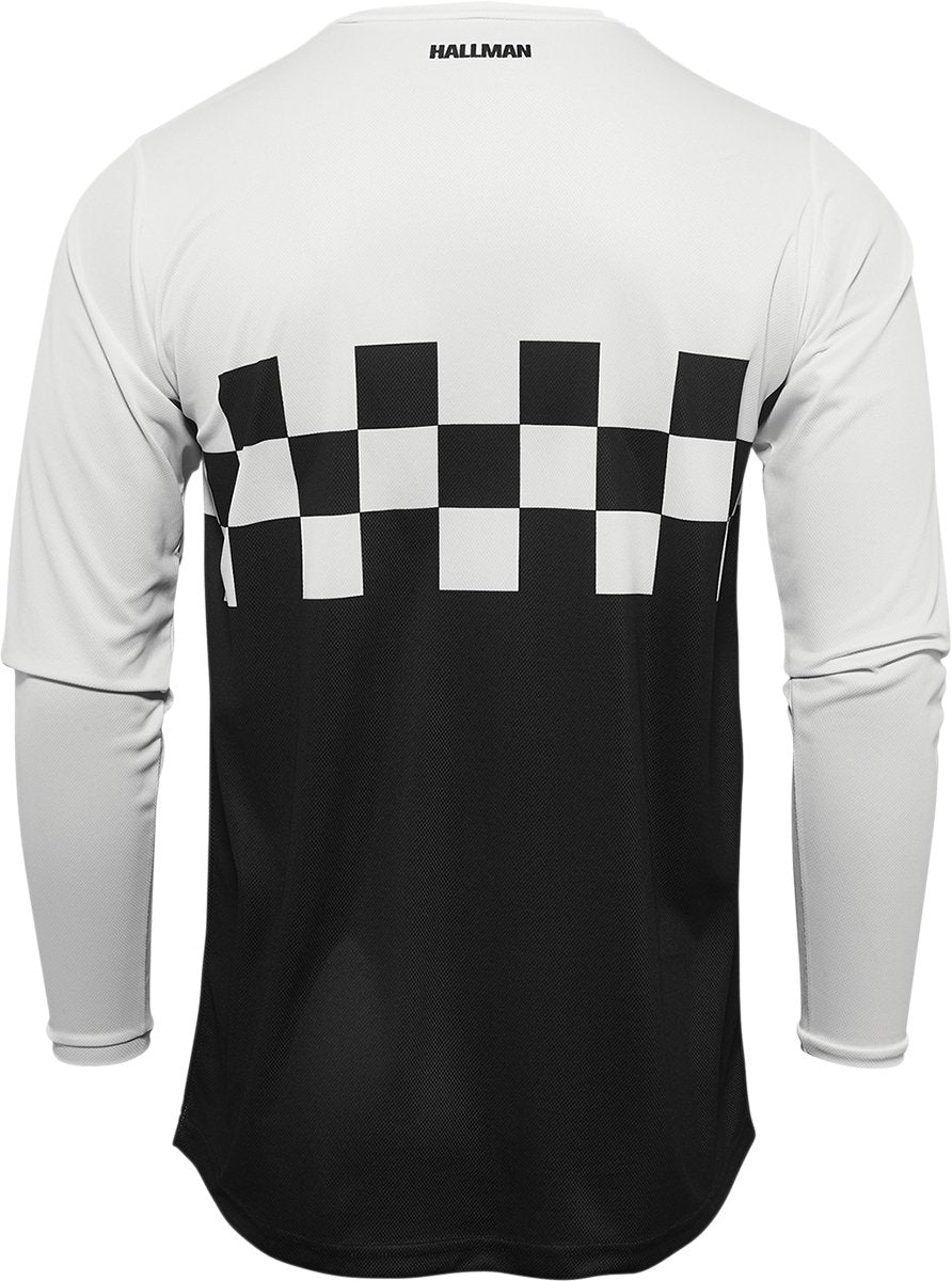 THOR Hallman Differ Cheq Jersey - Black/White - Buscadero Motorcycles