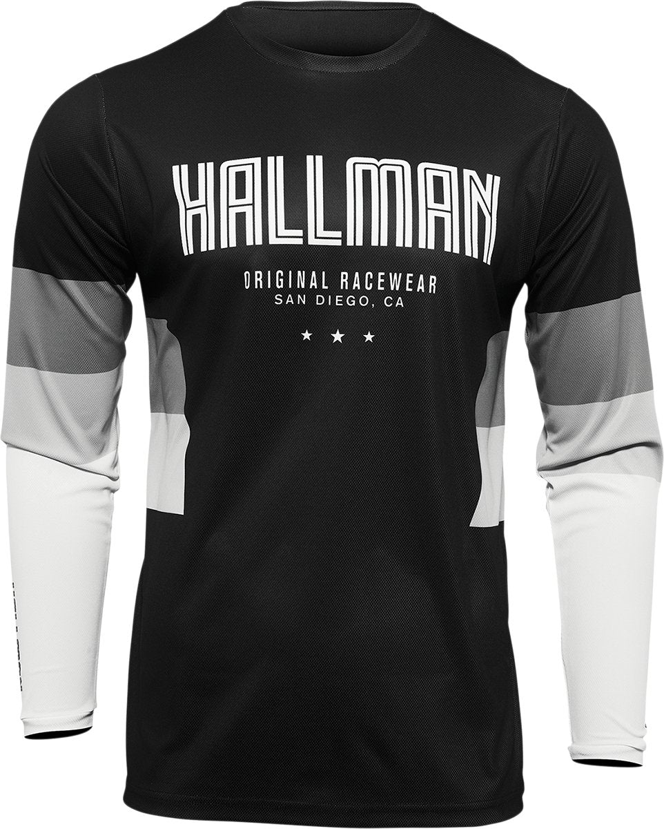 THOR Hallman Differ Draft Jersey - Black/White - Buscadero Motorcycles