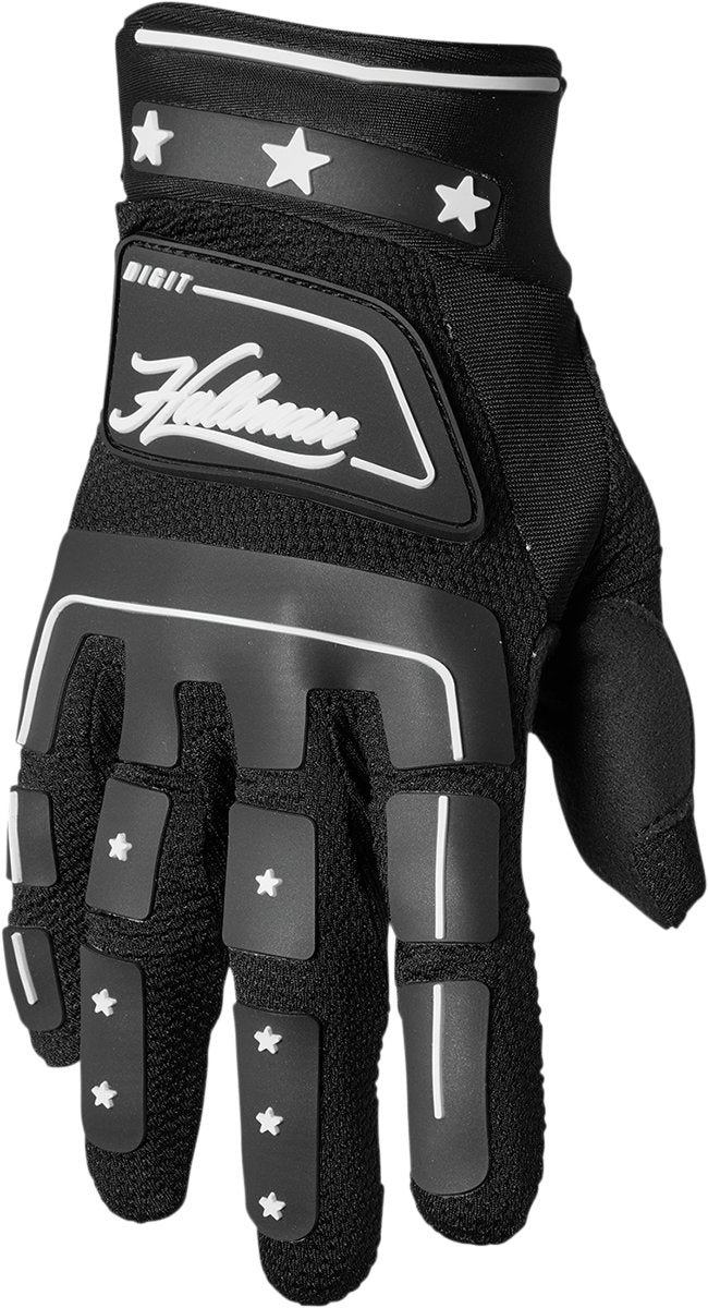 THOR Hallman Digit Gloves - Black/White - Buscadero Motorcycles