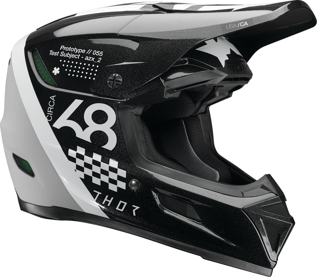 THOR Reflex Sport Helmet - Riot - MIPS - Black/White - Buscadero Motorcycles