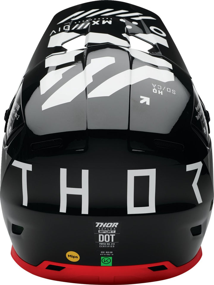 THOR Reflex Sport Helmet - Strike - MIPS? - Black/Red - Buscadero Motorcycles