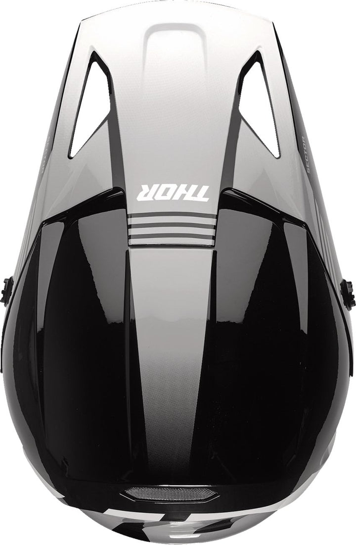 THOR Sector 2 Helmet - Carve - Black/White - Buscadero Motorcycles