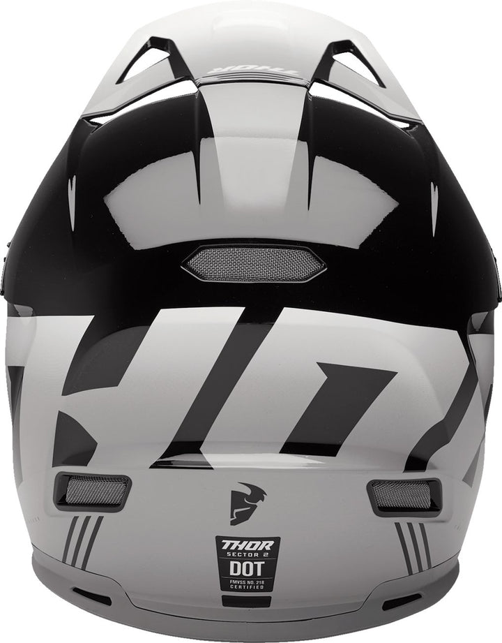 THOR Sector 2 Helmet - Carve - Black/White - Buscadero Motorcycles