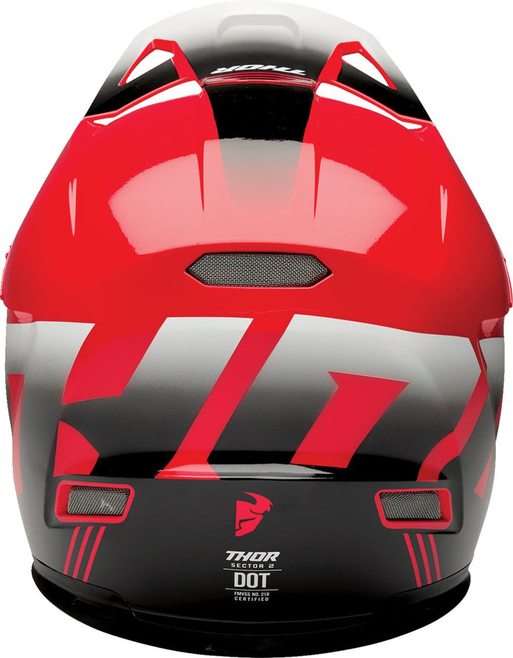 THOR Sector 2 Helmet - Carve - Red/White - Buscadero Motorcycles