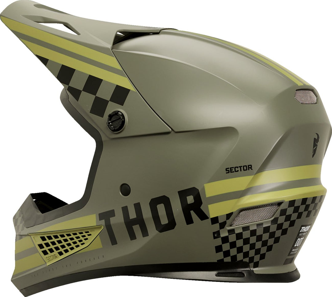 THOR Sector 2 Helmet - Combat - Army/Black - Buscadero Motorcycles