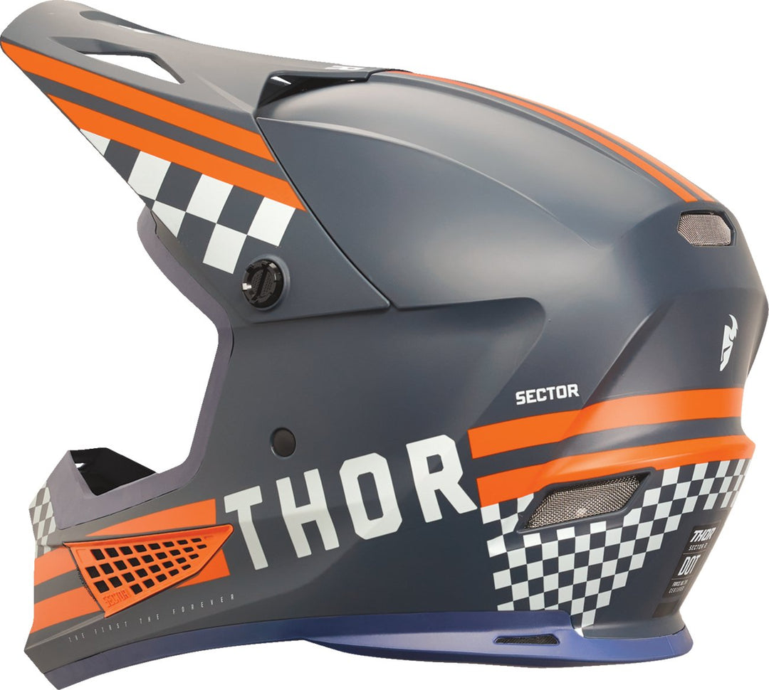 THOR Sector 2 Helmet - Combat - Midnight/Orange - Buscadero Motorcycles