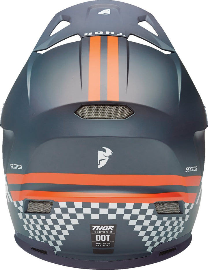 THOR Sector 2 Helmet - Combat - Midnight/Orange - Buscadero Motorcycles